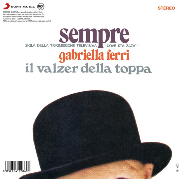 COM169 // GABRIELLA FERRI - Sempre / Il Valzer Della Toppa (VINILE 45 GIRI / 7 POLLICI)