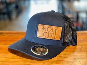 Leather Patch Trucker Hats