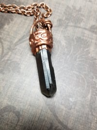 Image 2 of Smoky Spiral Tantric Twin Electroformed Necklace 