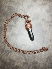 Image 3 of Smoky Spiral Tantric Twin Electroformed Necklace 