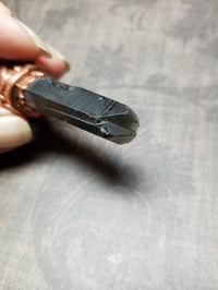 Image 4 of Smoky Spiral Tantric Twin Electroformed Necklace 