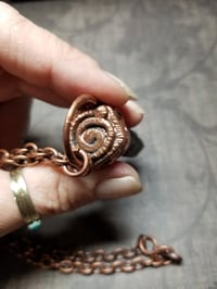 Image 5 of Smoky Spiral Tantric Twin Electroformed Necklace 