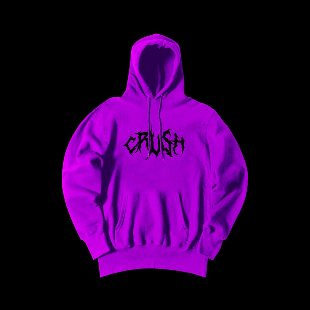 Image of CRUSH LOGO TERCIOPELO PURPLE HOODIE 