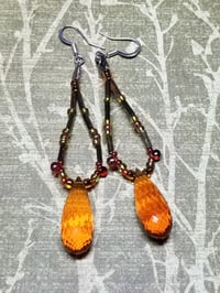 Image 2 of Citrine Beaded Earrings