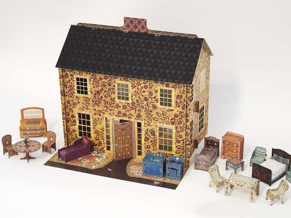 fully assembled dollhouse