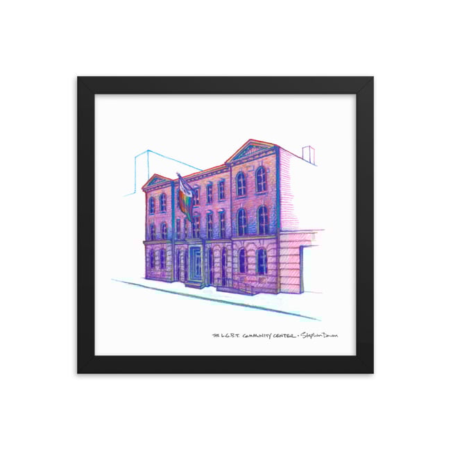 NYC Pride: LGBT Center (Framed Print)
