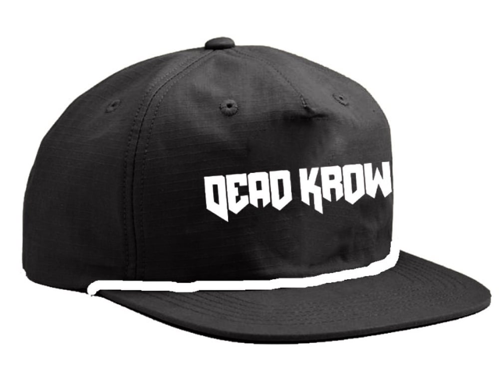 Image of Black DEAD KROW  golf hat 