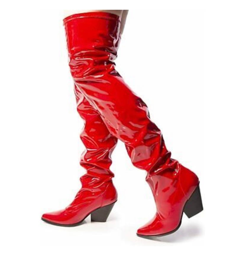 Pretty Woman Boots (RED) | HIGH STEPPERS BOUTIQUE