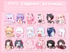 MISC FANDOM KEYCHAINS 2.5Inch Double Sided