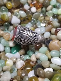 Image 2 of Orange Quartz and Sterling Silver Ring 