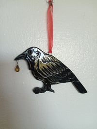 Image 1 of Crow with Yellow Jewel