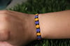 Yellow/blue floral bracelet 