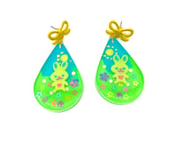 Image 2 of Bunny Flower Fields Statement earrings