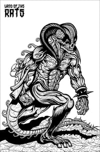Image 1 of Land of the Rats “The Soildweller” poster (black and white)