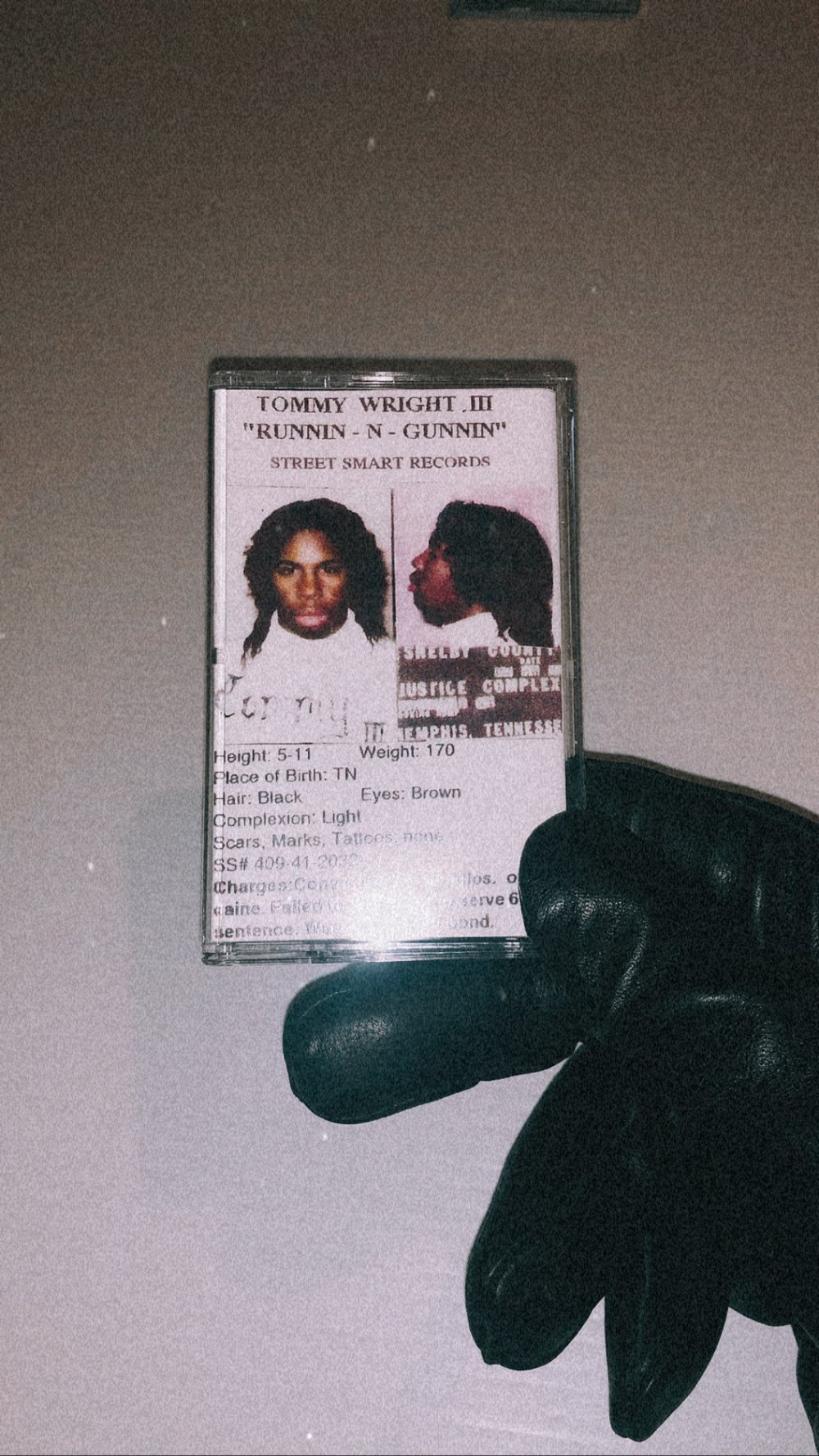 Image of TOMMY WRIGHT III - RUNNIN N GUNNIN - BOOTLEG CASSETTE