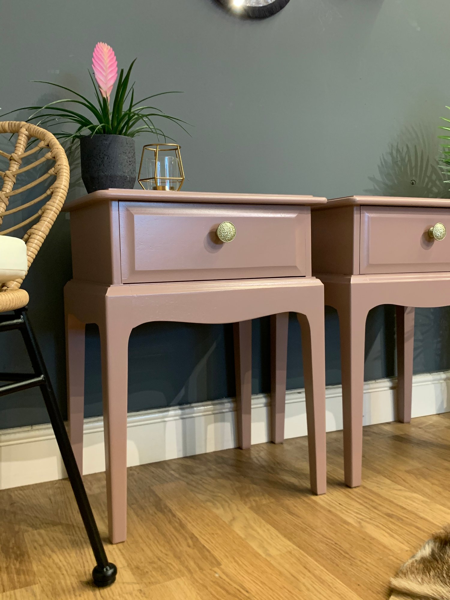 Image of Stag bedside tables in Farrow & Ball
