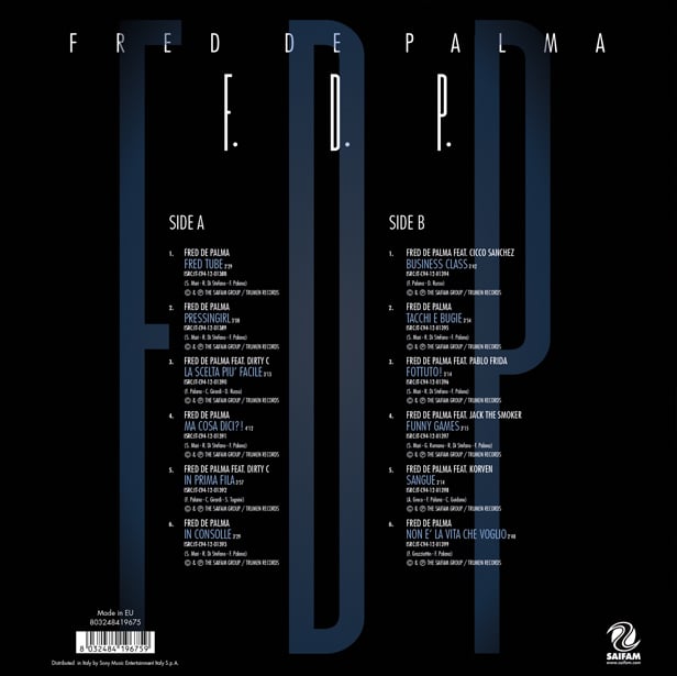 HH3049 // FRED DE PALMA - F.D.P (VINILE AZZURRO 180 GR.)