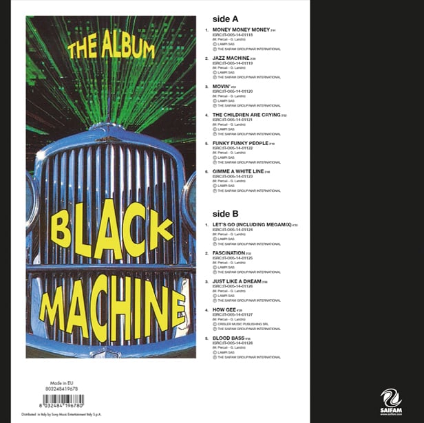 SAI10009 // BLACK MACHINE - THE ALBUM (VINILE GIALLO 180 GR.)