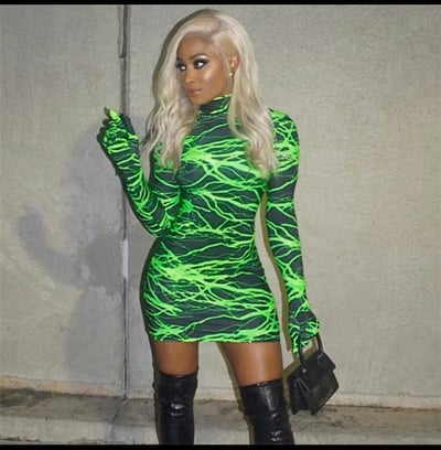 Image of green lightning 