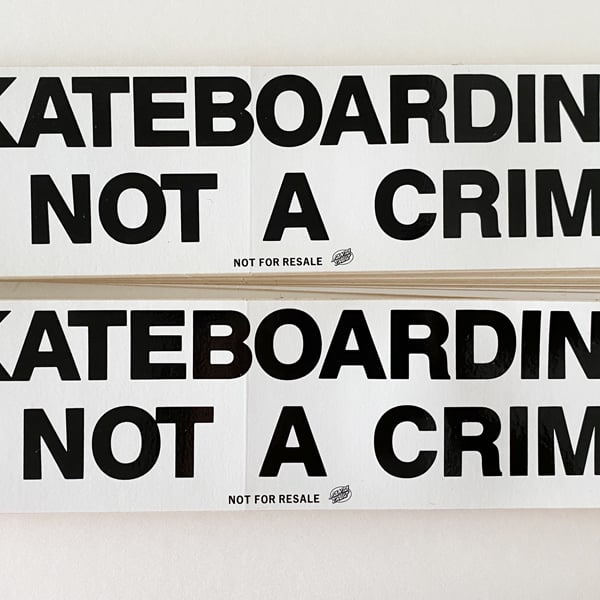 NOS Skateboarding Is Not A Crime Skate Collector   Skatecollector 600x600 Skateboarding Is Not A Crime 