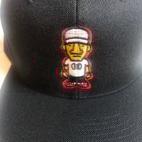 Image 2 of Black Character Logo SnapBack 