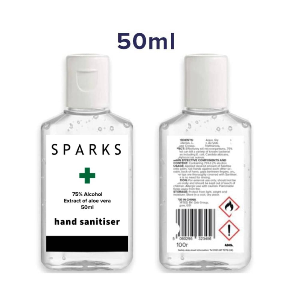 Image of Sparks Hand Sanitiser Pouch & Sanitiser
