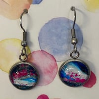 Image 1 of Fluid Paint Earrings 