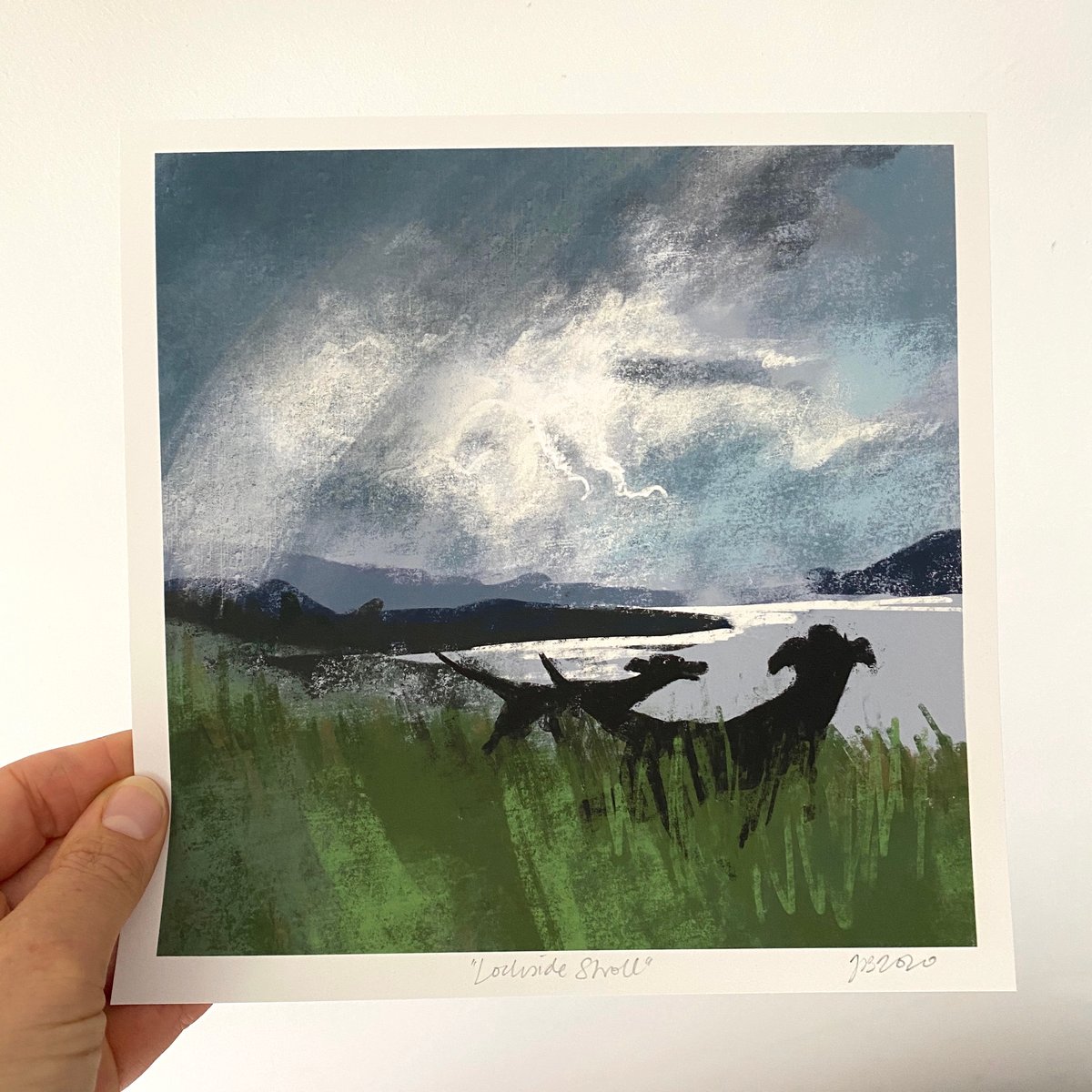 Image of ‘Lochside Stroll’ archive quality print