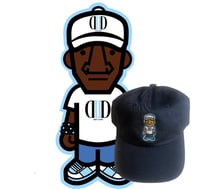 Image 3 of Navy Blue Character Logo Dad Hat