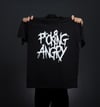 T-Shirt: Fucking Angry - schwarz/weiß - Unisex