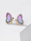 Rainbow Butterfly Stud Earrings