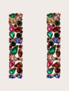 Gemstone Geometric Earrings