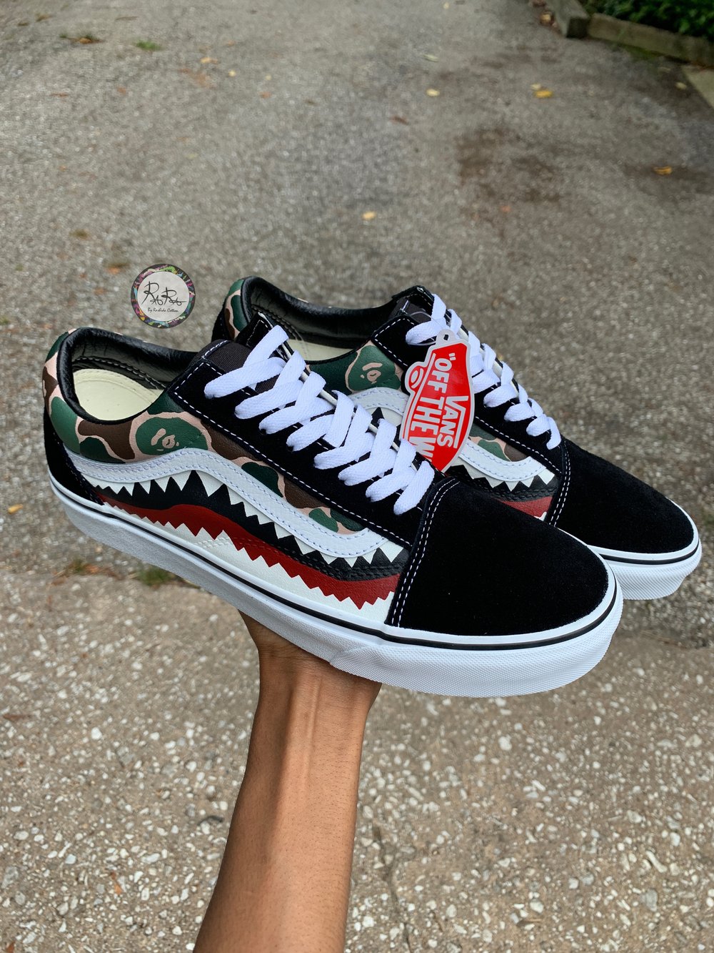 Image of Bape x Vans Old Skool Customs