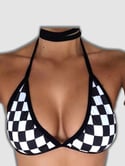 "Check It " Bralet/kini top 