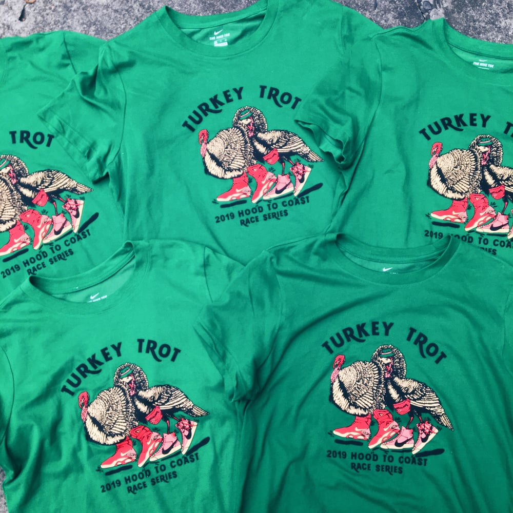 Image of Brand New 2019 Promo Nike Turkey Trot Tees.