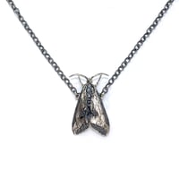 Image 1 of Clymene Moth necklace or lapel pin in sterling silver