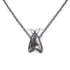 Clymene Moth necklace or lapel pin in sterling silver