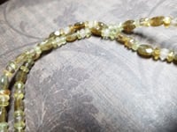 Image 5 of Electroformed Green Labradorite and Topaz Dragonfly Necklace 