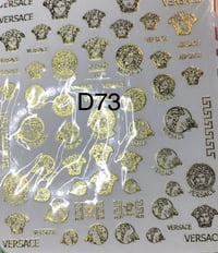 Image 3 of Designer Nail Stickers D71-D75