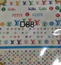 Image 3 of Designer Nail Stickers D86- D90