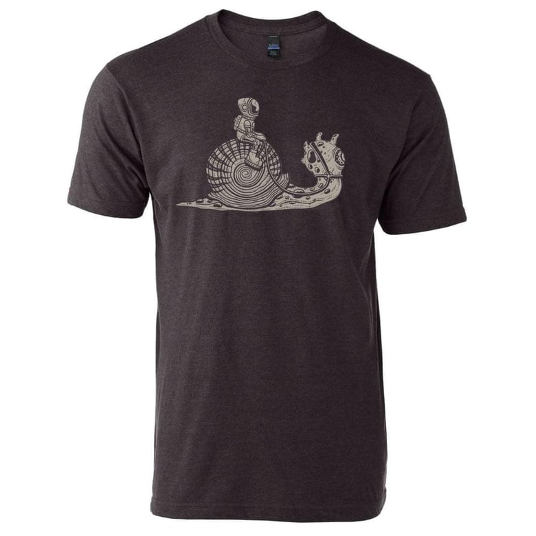 Image of Mazza Space Snail T-Shirt - Heather Graphite