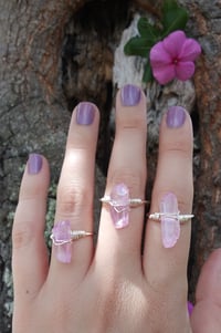 Image 2 of Purple Aura quartz ring