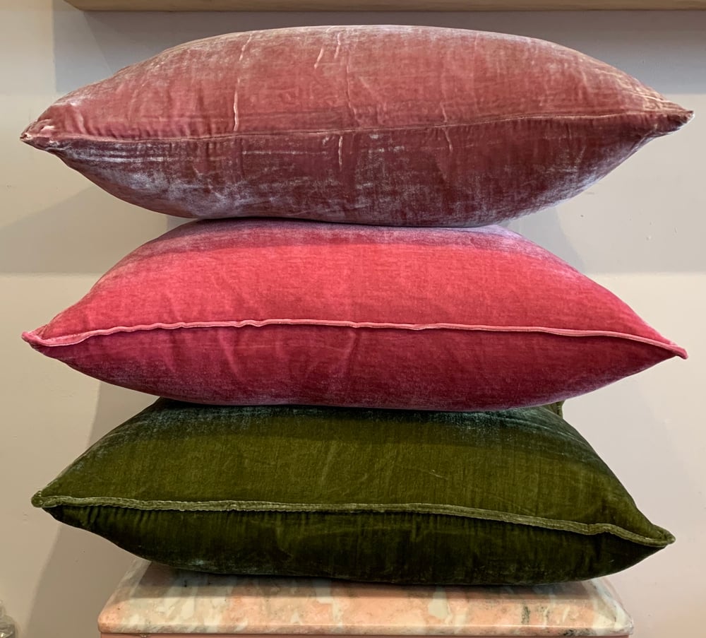 Image of Velvet cushions