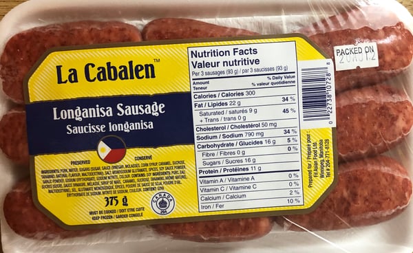 Image of Cabalen Sweet Longanisa 10 x 375g