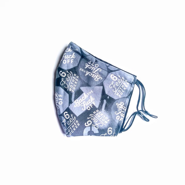 BACK OFF 6FT - Face Mask | Nose Bridge 