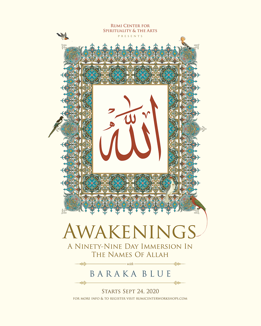 Awakenings : A 99 Day Immersion in the Names of Allah | Rumi Center for  Spirituality and the Arts