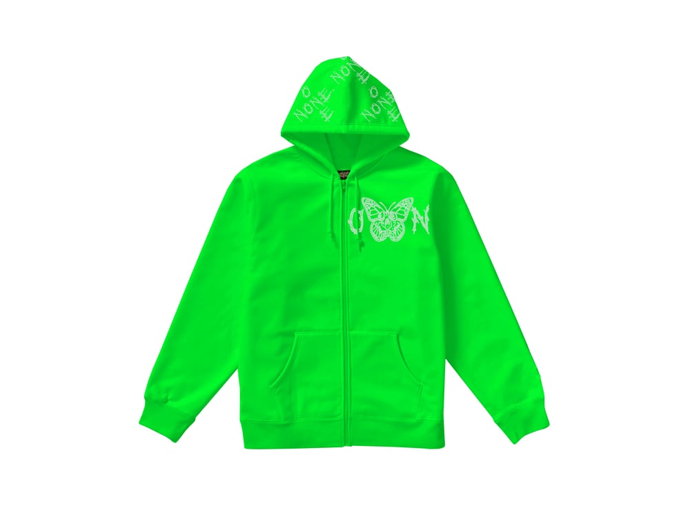 OXN Rhinestone Zip Up Hoodies  