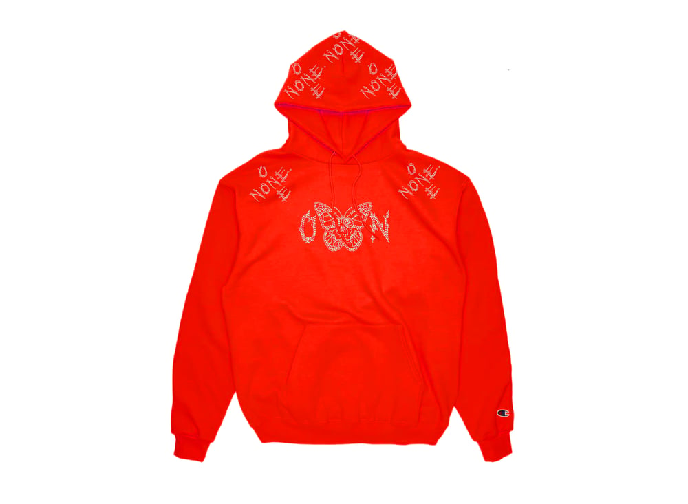 OXN Rhinestone Pull over hoodies 