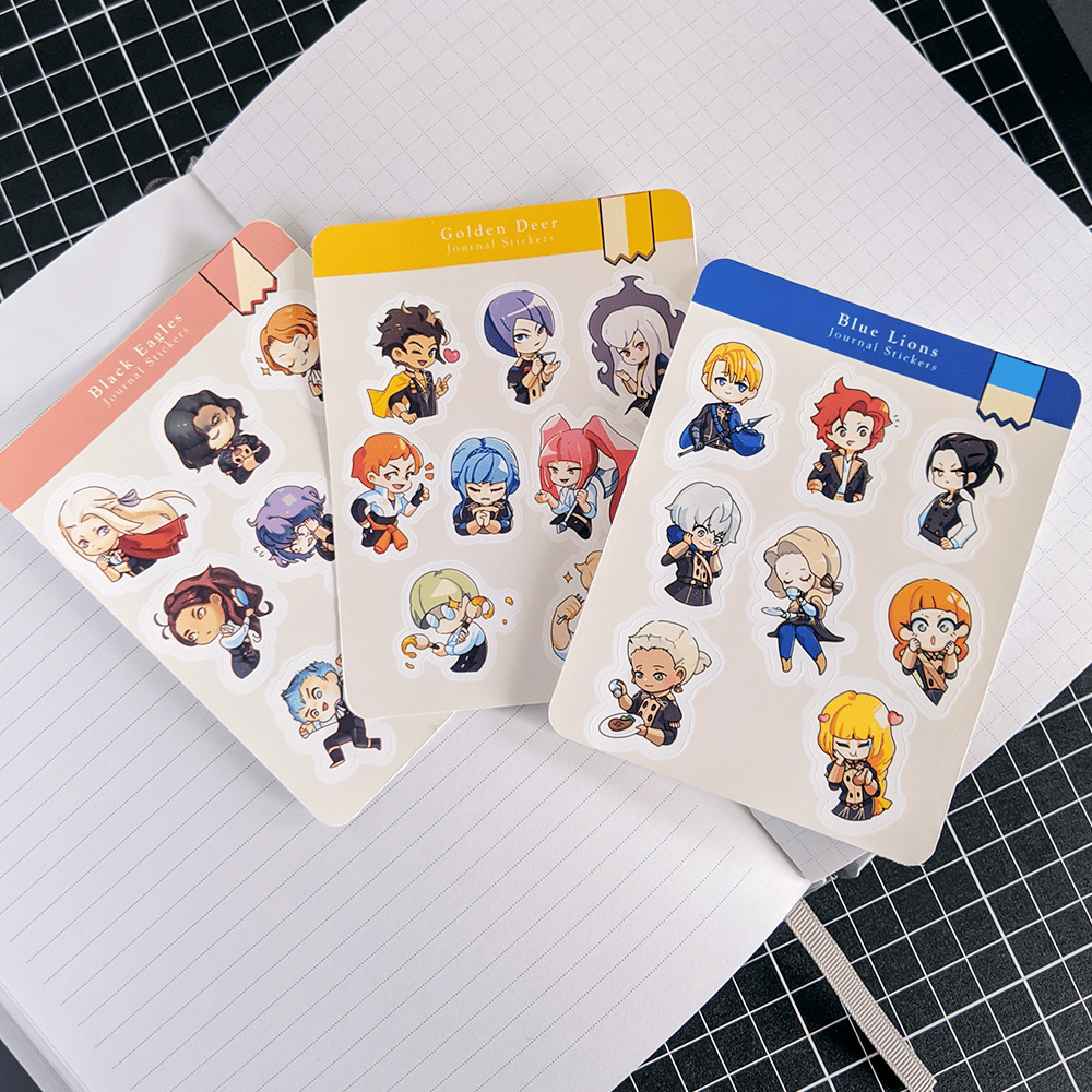Image of Fire Emblem: Three Houses Journal Stickers