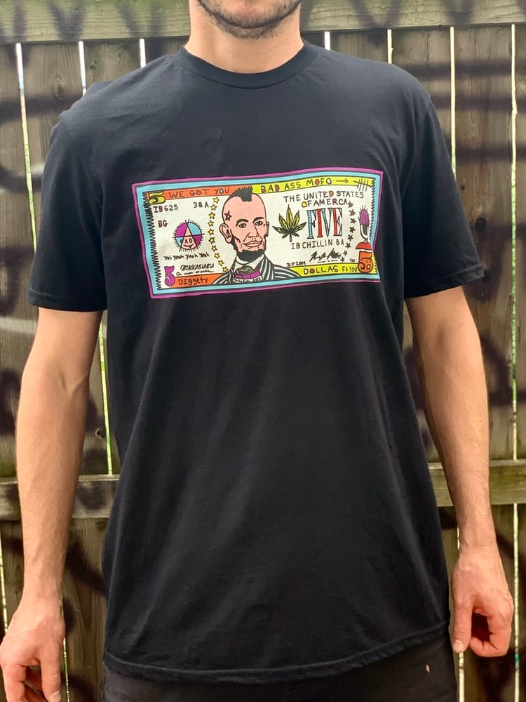 Image of $5 Bill Full color T-shirt 